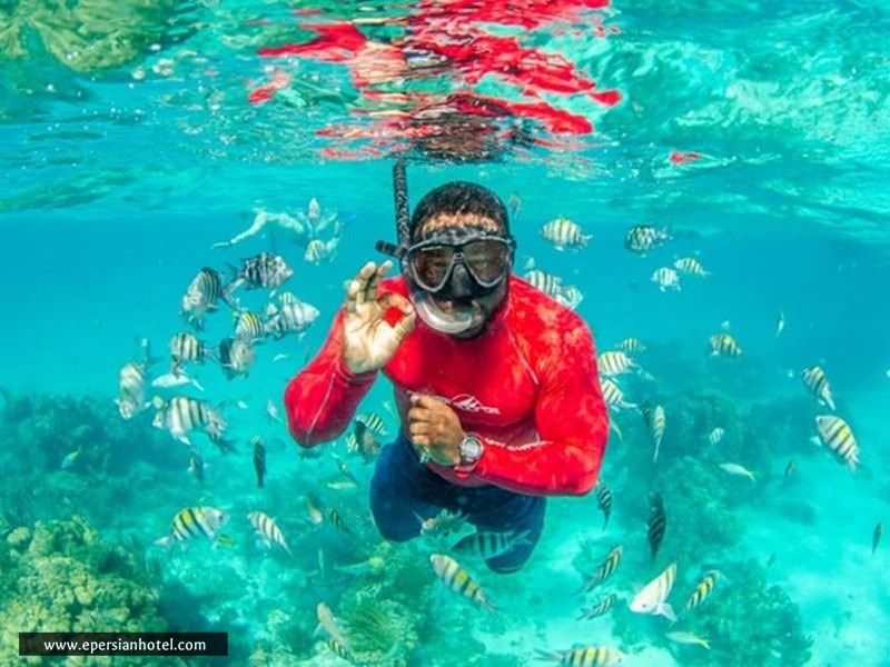 تجربه غواصی در کیش